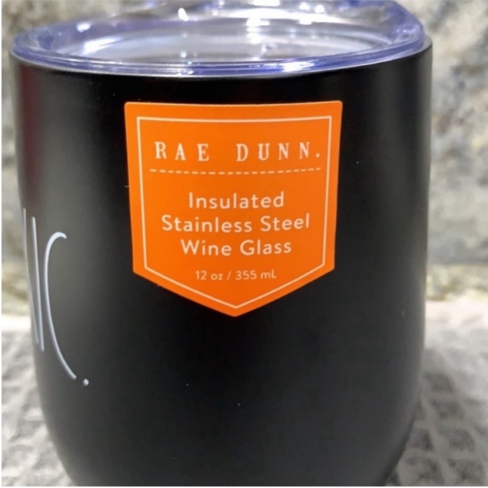 NWT Rae Dunn “TOXIC.” Insulated Stainless Steel Wine Tumbler 12 oz Halloween - Picture 2 of 2